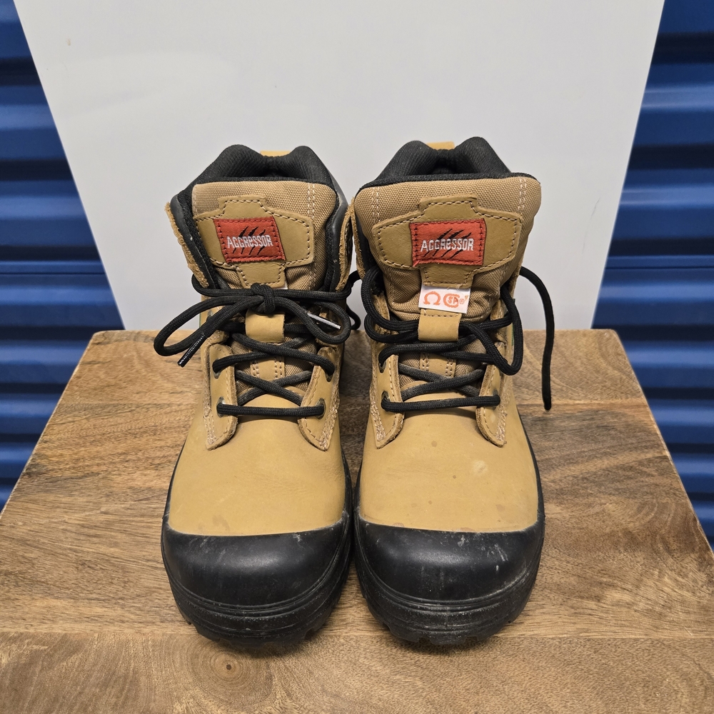 Aggressor Women's SIZE 7.5 Steel Toe Safety Work Boots